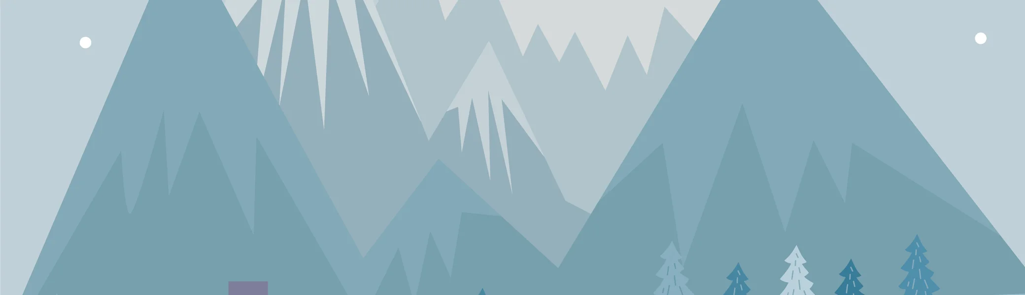 Winterliche Grafik mit DAV-Hütte, Familie und Weihnachtsgrüßen, Text: „Frohe Weihnachten und ein gutes neues Jahr“. | © DAV Dortmund