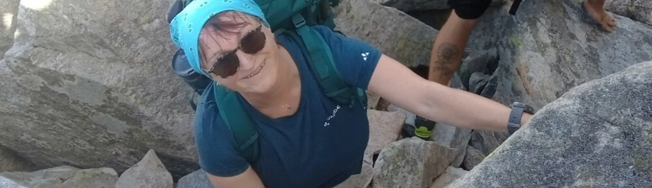 Bild von Andrea Kath beim Bergsteigen | © DAV Dortmund