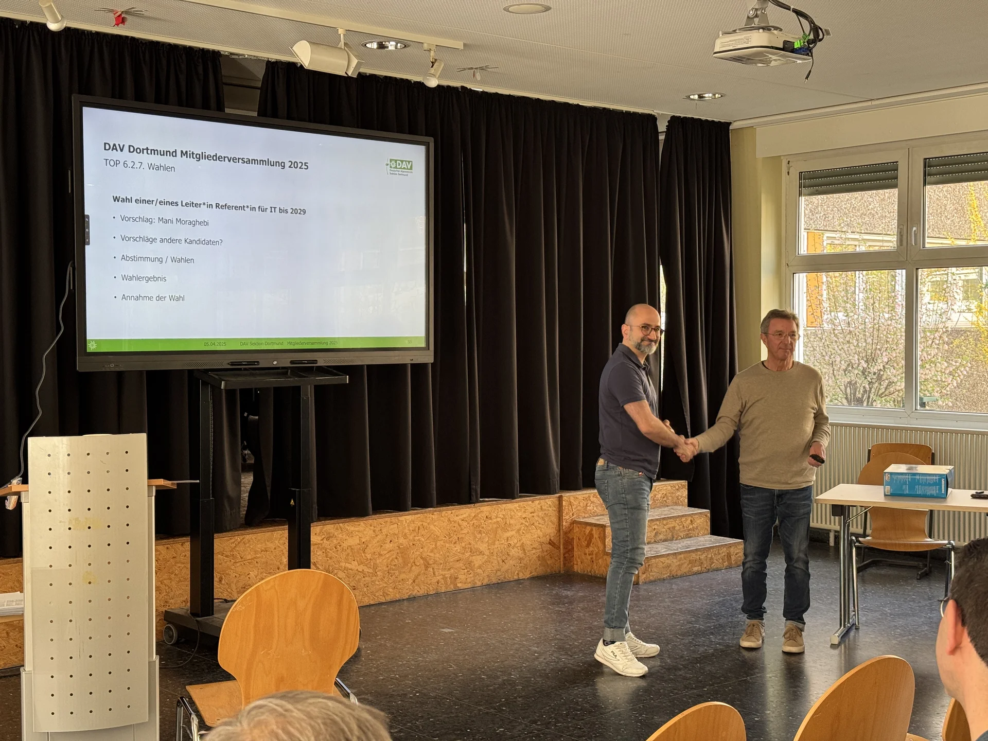 Mani wurde als IT Referent gewält | © DAV Dortmund