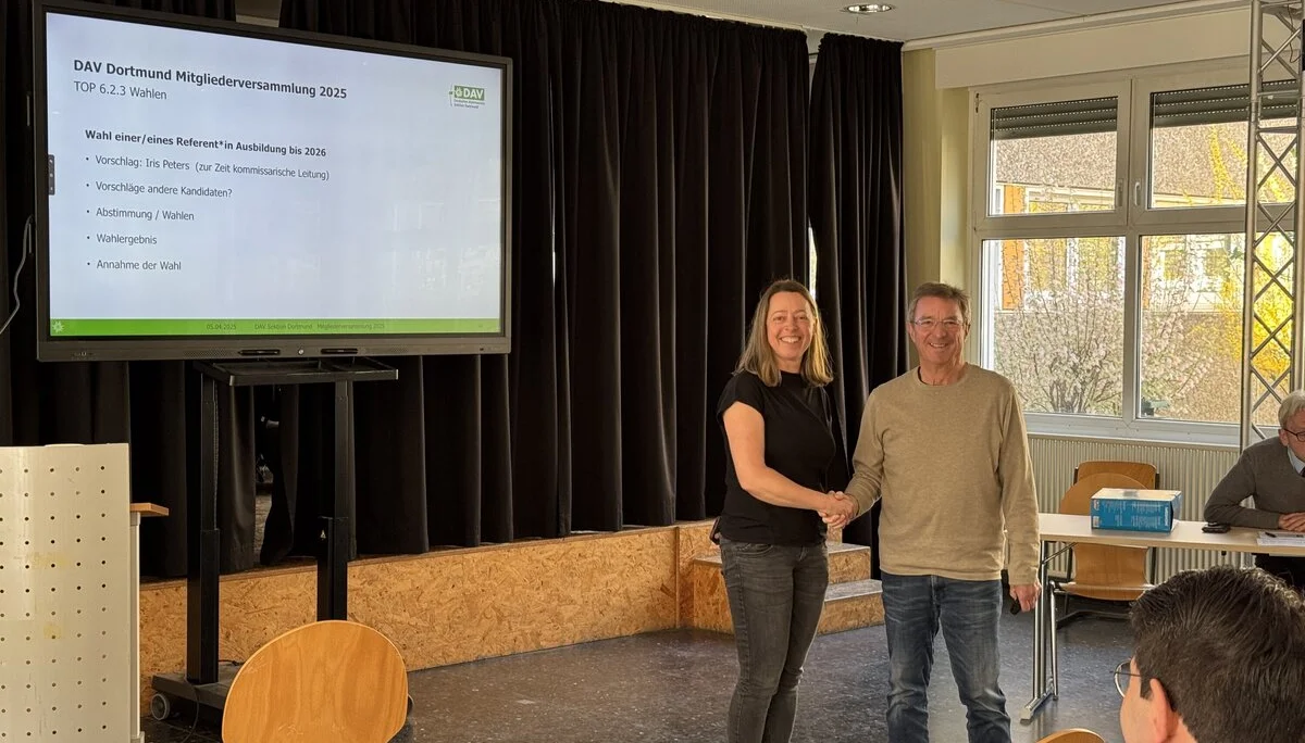 Iris Peters wurde als referentin Ausbildung gewählt. | © DAV Dortmund