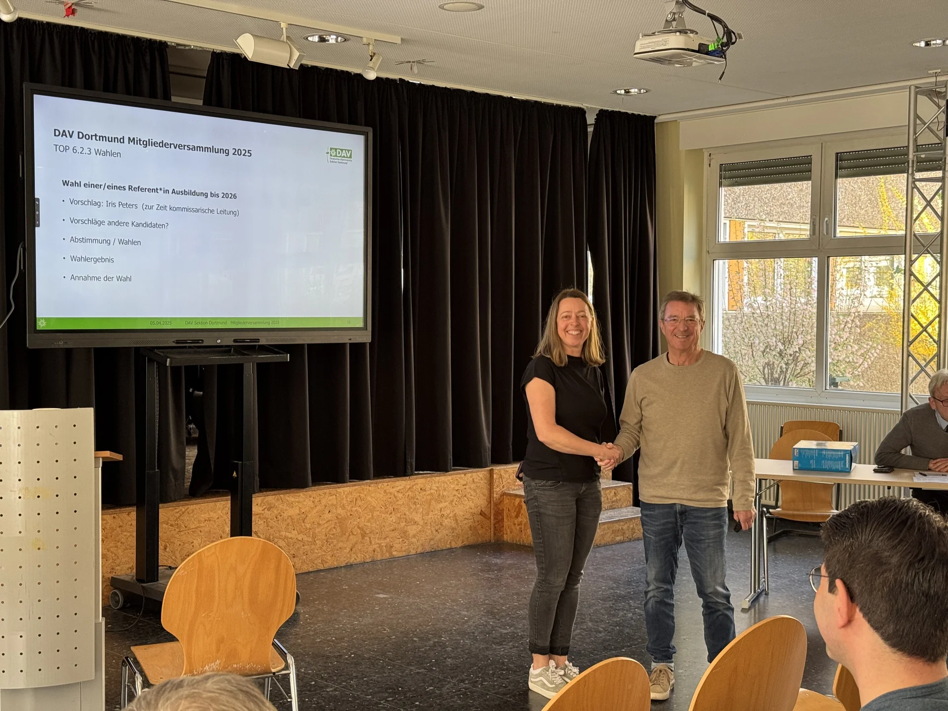 Iris Peters wurde als referentin Ausbildung gewählt. | © DAV Dortmund