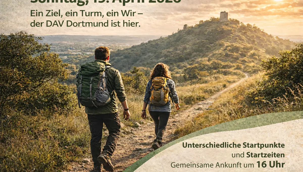 Plakat Wanderevent 19. 4. 2026 | © DAV Dortmund