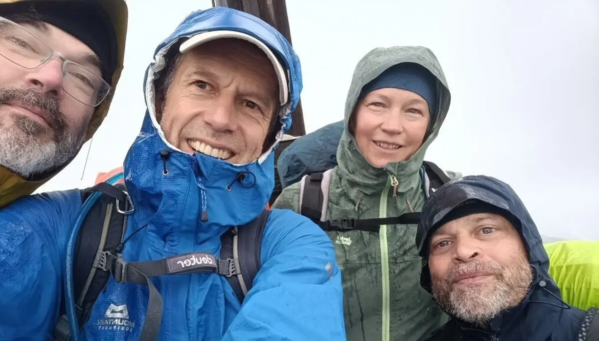 4 Bergwanderer mit Regenkleidung | © DAV Dortmund