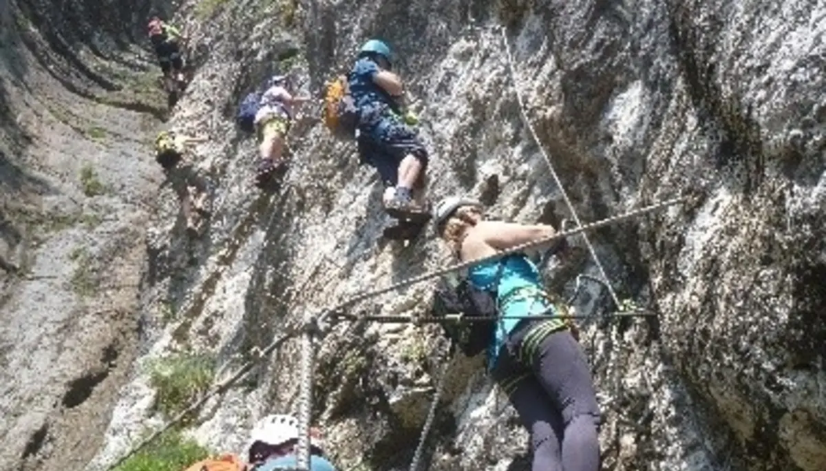 Kletterer im Kletterstein | © DAV Dortmund