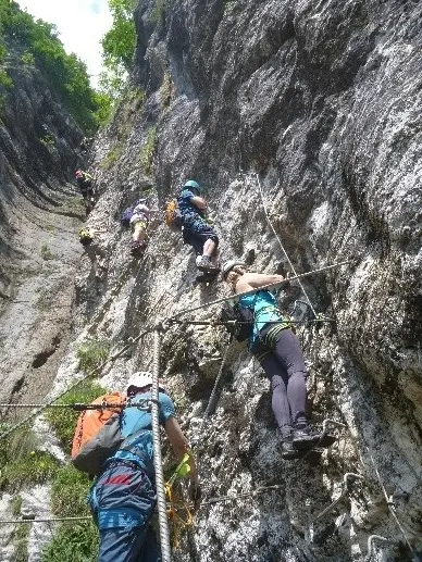 Kletterer im Kletterstein | © DAV Dortmund