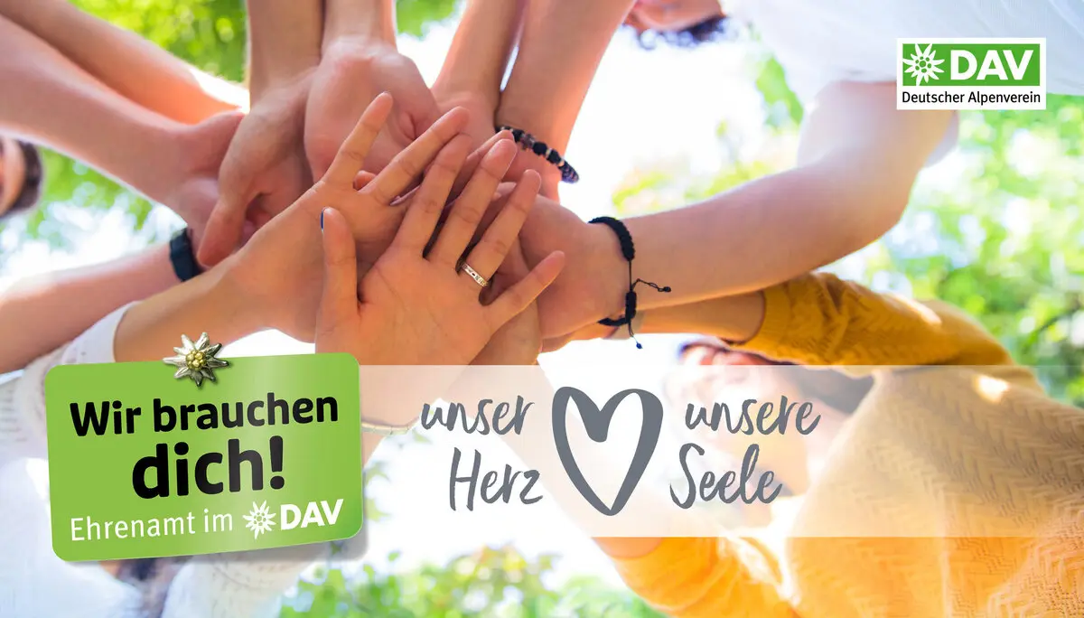 Kampagnenmotiv: Ehrenamtliche Unterstützung beim DAV - Imagefoto | © DAV