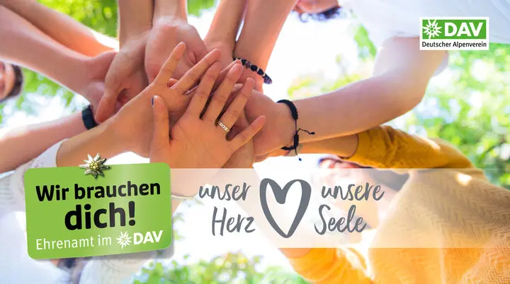 Kampagnenmotiv: Ehrenamtliche Unterstützung beim DAV - Imagefoto | © DAV