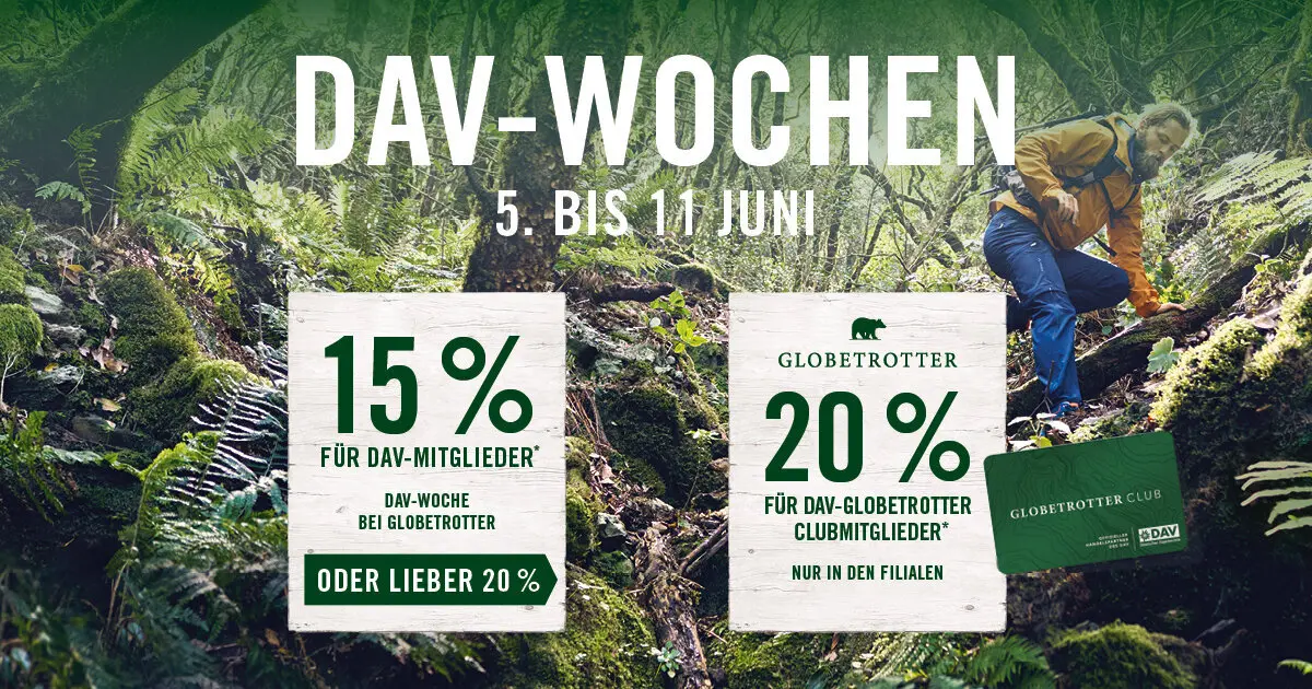 Gutscheinaktion von Globetrotter | © DAV/Globetrotter