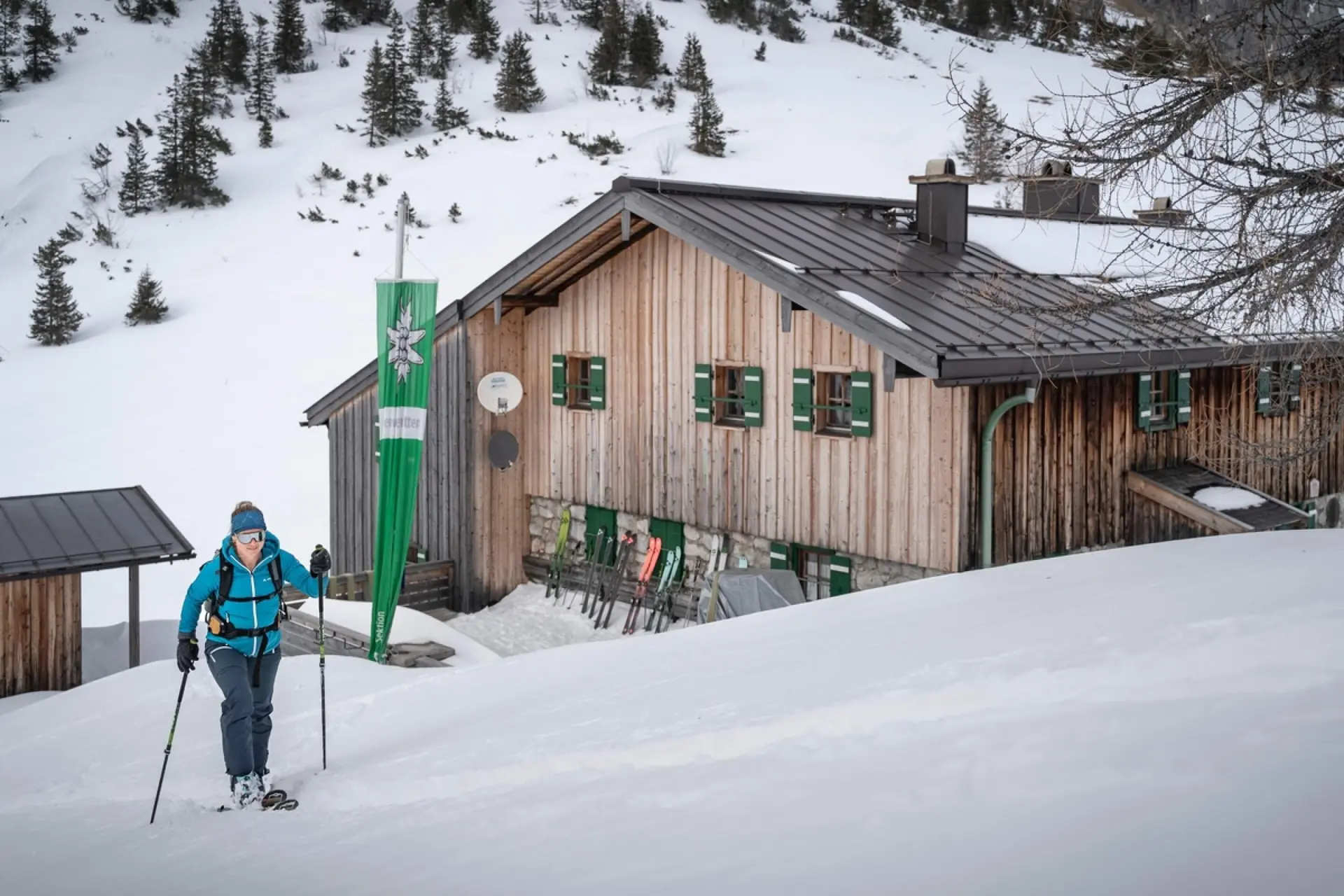 Einige DAV-Hütten haben auch im Winter geöffnet | © DAV/ Klaus Listl www.klauslistl.com